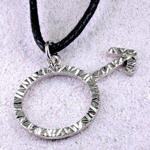 Sterling Silver Female, Male, Venus, Mars, Demiboy, Demigirl: Necklace, Charm, Pendant, Gift Male Necklace