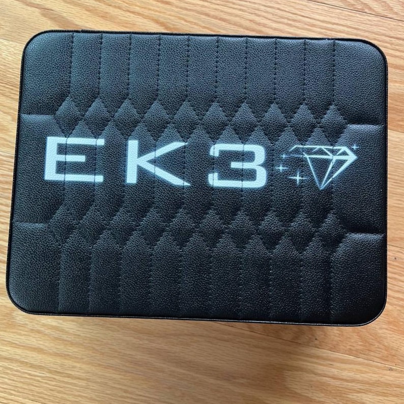 Black Luxury Travel Leather Jewelry Case - 5 Trays for All Types of Jewelry - Great for Travelers, Jewelers & Hip Hop. Custom Logo Available image 10