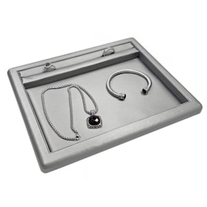Smooth and Soft Leatherette Counter Tray Display for Jewelry Display, Events, Individuals, Stores, Showcases and Business Owners.
