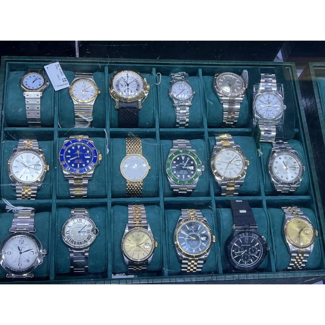 Elegant Rolex Forest Green Stackable Watch Tray | 18 Slots (3 by 6