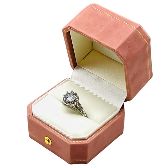 Vintage Design Jewelry Ring Box Luxury Wedding Ring Box Proposal