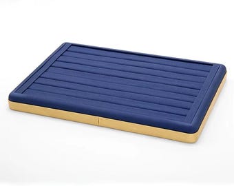 Stackable Suede Luxurious & Elegant Counter Jewelry Tray Display for Ring Slot Display, Events, Individual, Store Showcase, Business Owners