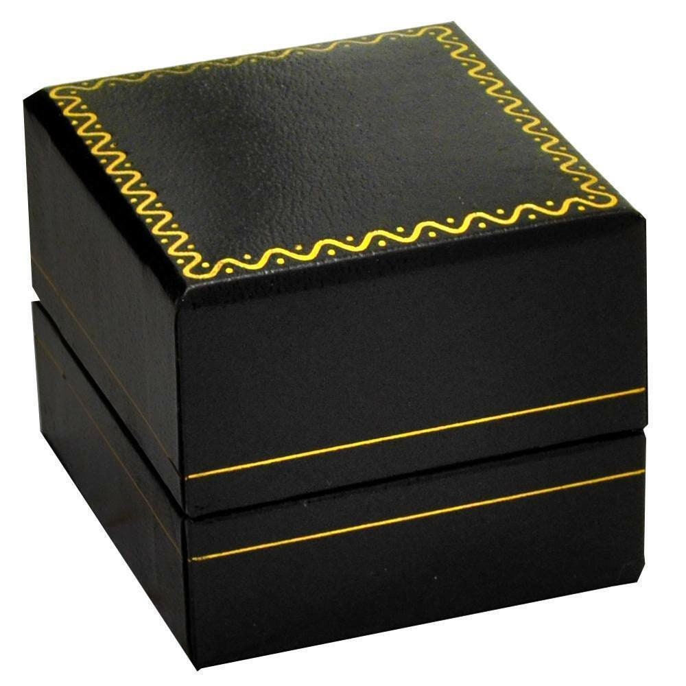 Classic Leatherette-look Small Earring boxes Box of 24