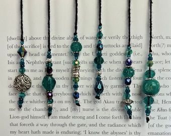 Beaded Turquoise Bookmark