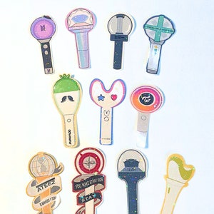 Kpop Vinyl Lightstick Stickers