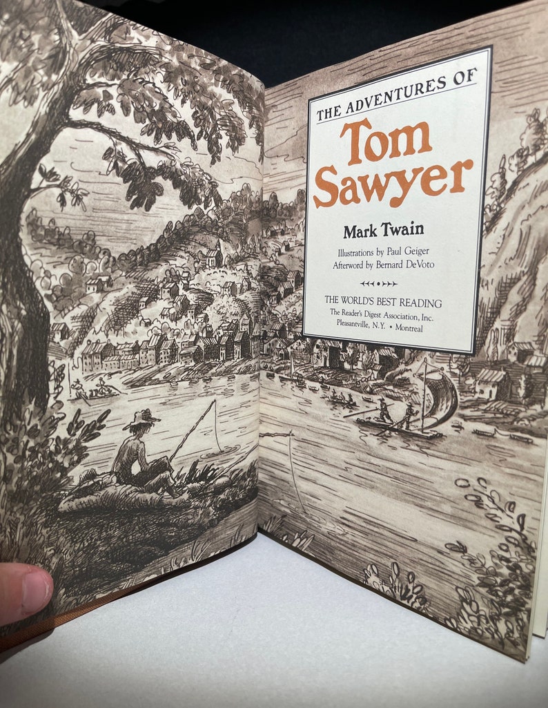 The Adventures of Tom Sawyer by Mark Twain. Reader’s Digest Edition. - Etsy