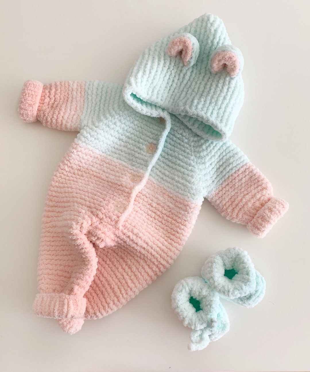 Newborn 3-Piece Overall Set in Apple main image 1