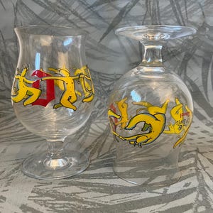 Duvel beer glass - limited edition - glass duvel 6 hop devils - Belgian beer glass 2 pieces