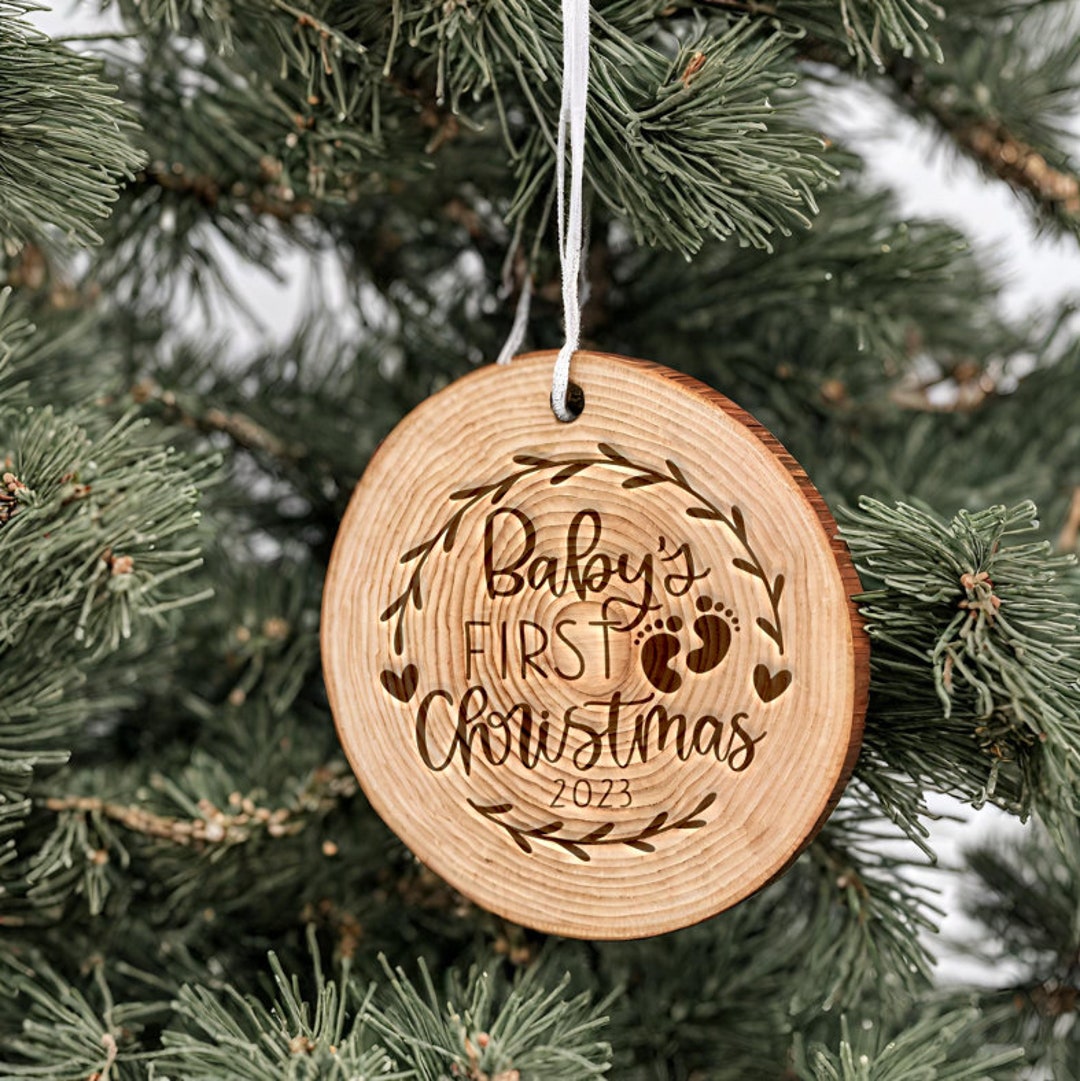 Baby's First Christmas Ornament, Baby Keepsake, Baby Shower Gift, Baby