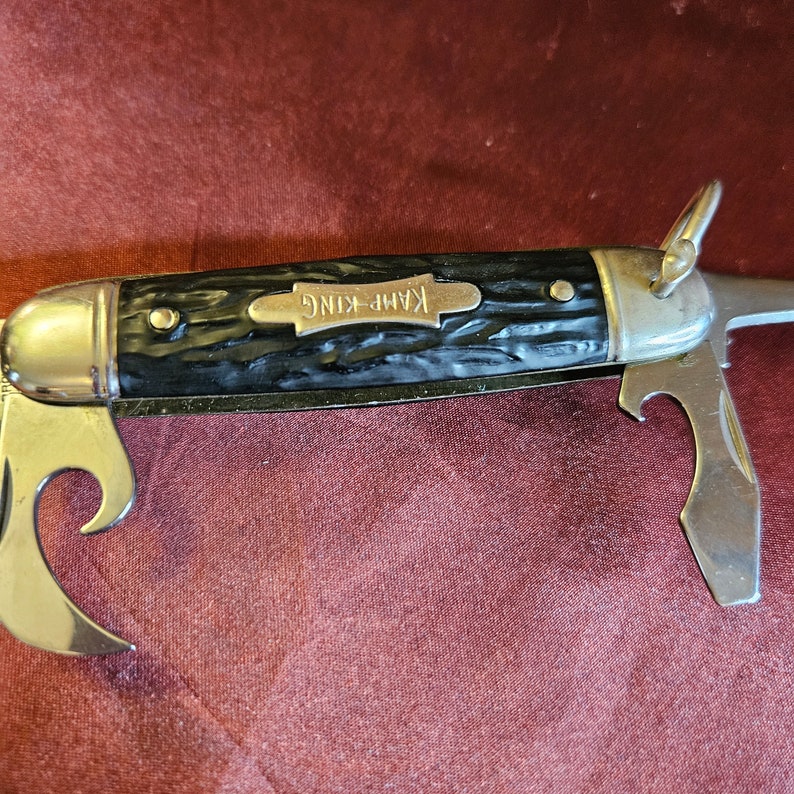 Vintage Imperial Kamp King Pocket Knife Can Opener Screwdriver Awl