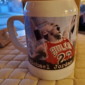 Vintage 1997 Michael Jordan Avon Tankard | NBA Upper Deck Commemorative Mug w/ Box | Chicago Bulls #23 Collectible Gift