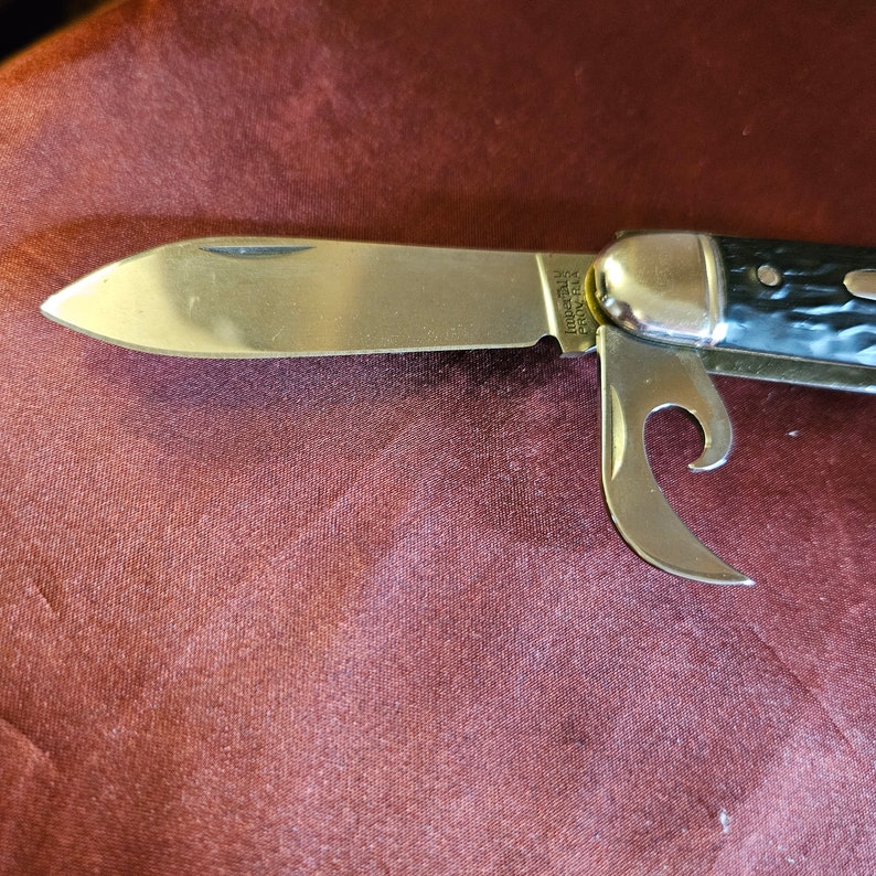 Vintage Imperial Kamp King Pocket Knife Can Opener Screwdriver Awl Blade Boy Scout Providence