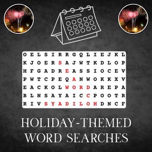 Holiday-Themed Word Search – New Year&#39;s Edition – Printable Puzzles