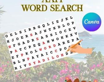 Woordzoeker AAPI Heritage Month – afdrukbaar puzzelspel (inclusief 2) (directe download)