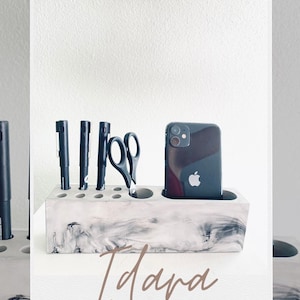 IDARA: Moderner Schreibtisch Organizer, multifunktionaler Stifthalter, Büro Accessoires, hochwertige Geschenkidee für Ihn/Sie