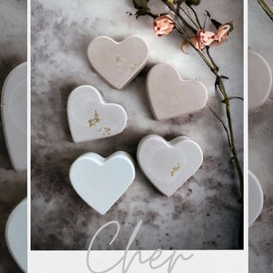 CHER: Set Kartenhalter Herzform, Fotohalter, personalisierbarer Platzhalter, Hochzeit Tischdekoration, Halter für Visitenkarten, Tischnummer