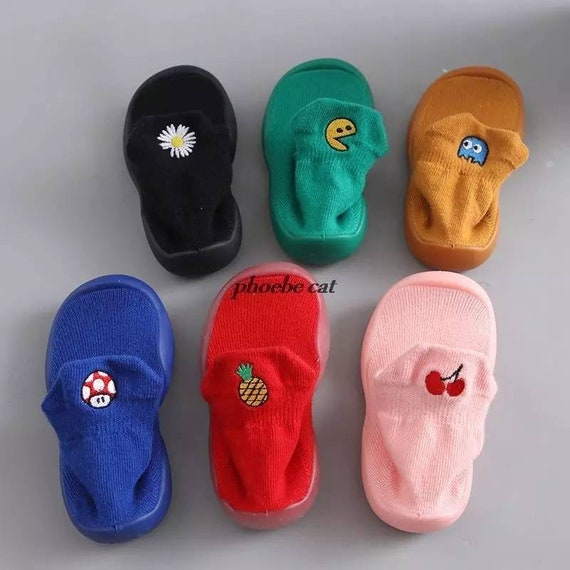 Baby Boys Girls Toddlers Non skid Kids Floor Slippers Solid Causal