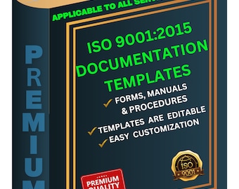 ISO 9001: 2015  Document templates - Quality Management System (QMS) - Applicable to All Service Industries