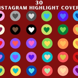 30 Instagram Story Highlight Covers Icons | Canva Instagram Highlight Icons | Story Covers