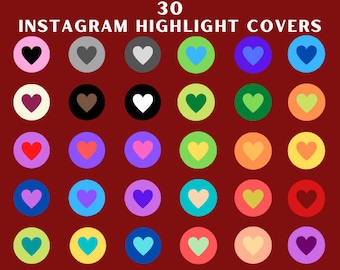 30 Instagram Story Highlight Covers Icons | Canva Instagram Highlight Icons | Story Covers