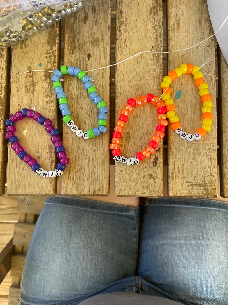 WWJD Beaded Bracelets Etsy