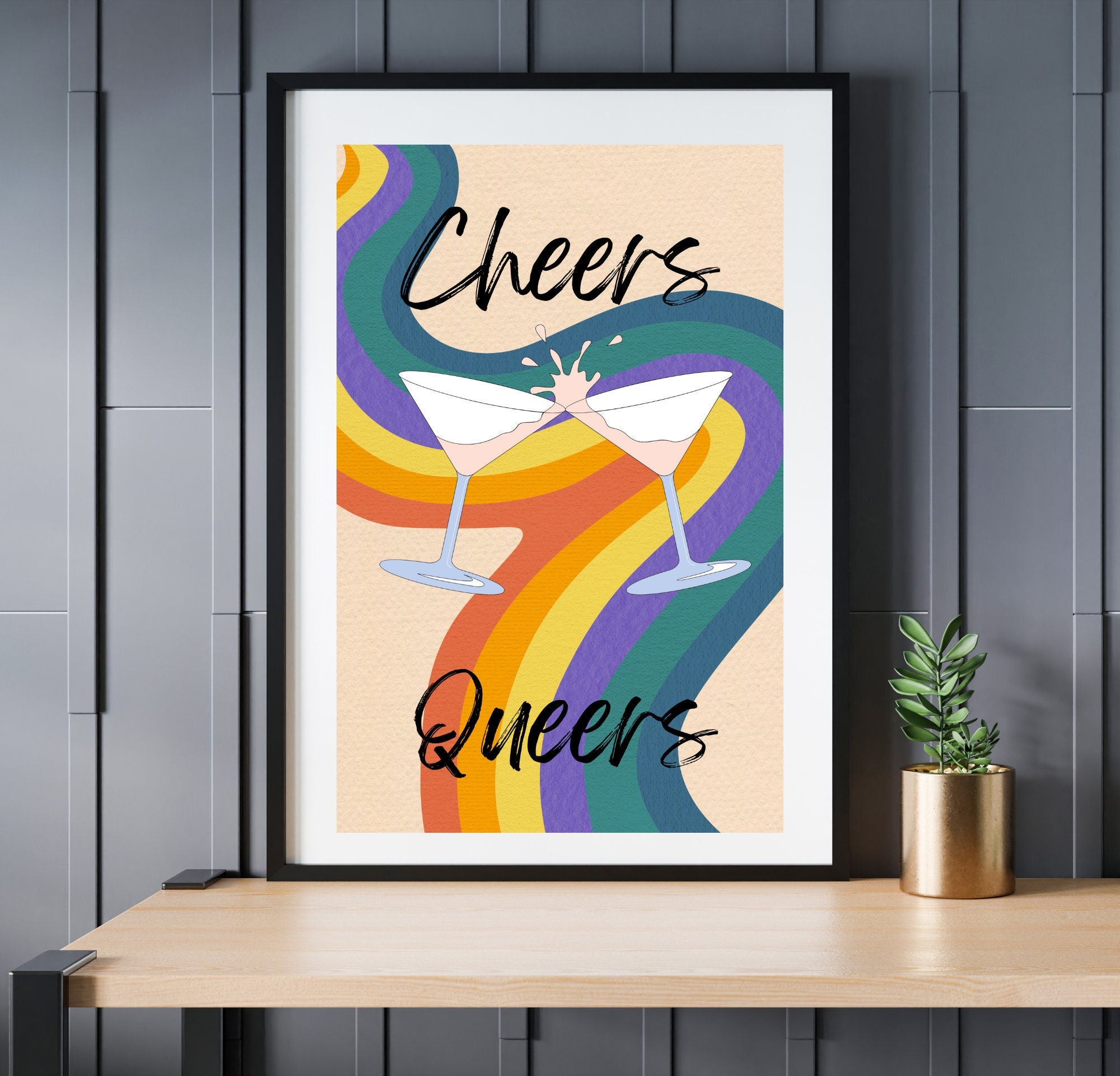 Cheers Queers Digital Download Etsy