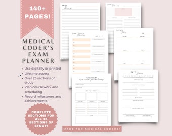 CPC Exam Planner | Over 25 Study Sections | Plan and Organize | Digital or Print | Track Milestones
