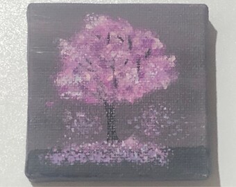 Mini painting: Cherry Blossom Tree