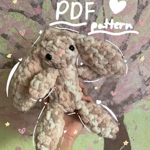 Bunny crochet pattern, digital not physical product