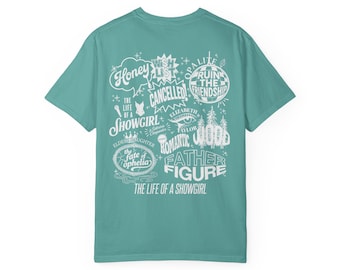 The Life of a Showgirl Tracklist Comfort Colors Tee | Life of a Showgirl Songs | TLOASG | TLOASG Merch | Taylor Merch | Fan | Sweatshirt