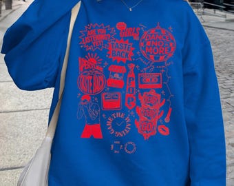 Kiss All The Time, Disco Occasionally Tracklist Crewneck | Harry Merch | Kissco Merch | Harry Crewneck | Harry Fan | Songs | Dance No More
