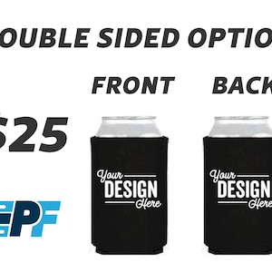 Double side for can coolers