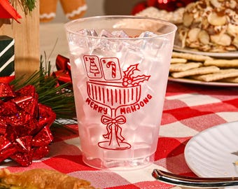 Merry Mahjong Cups - 16oz Frost Set of 10