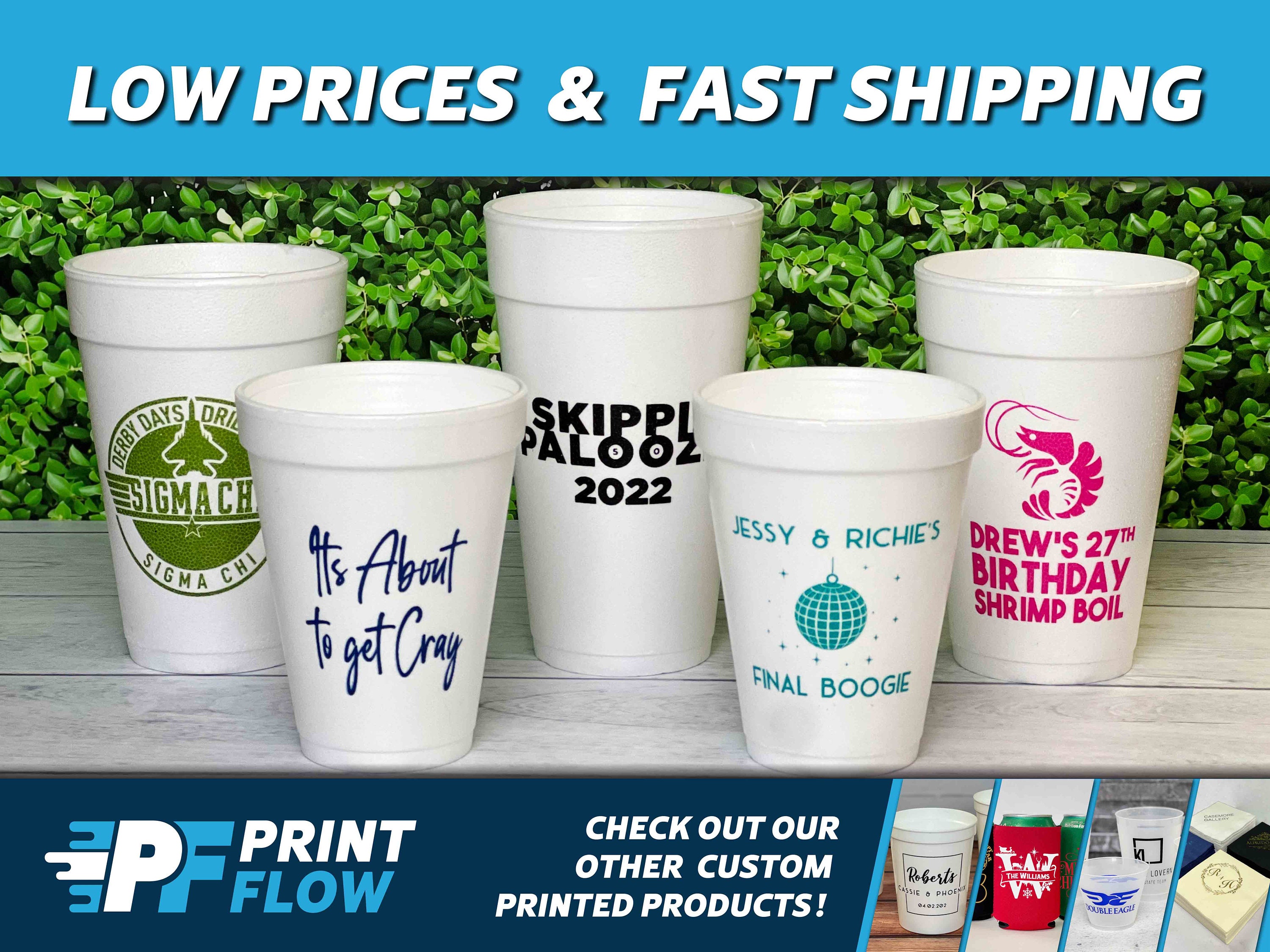 custom styrofoam cups