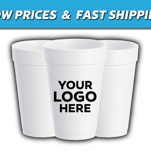 Custom 32 oz Foam Cups with Printed Logo