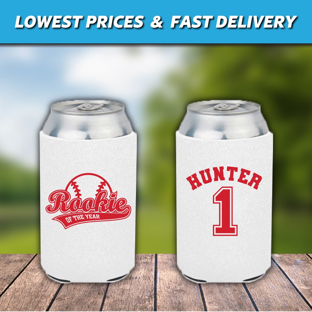 Rookie of the Year Birthday Can Coolers, 1st Birthday, Birthday Party ...