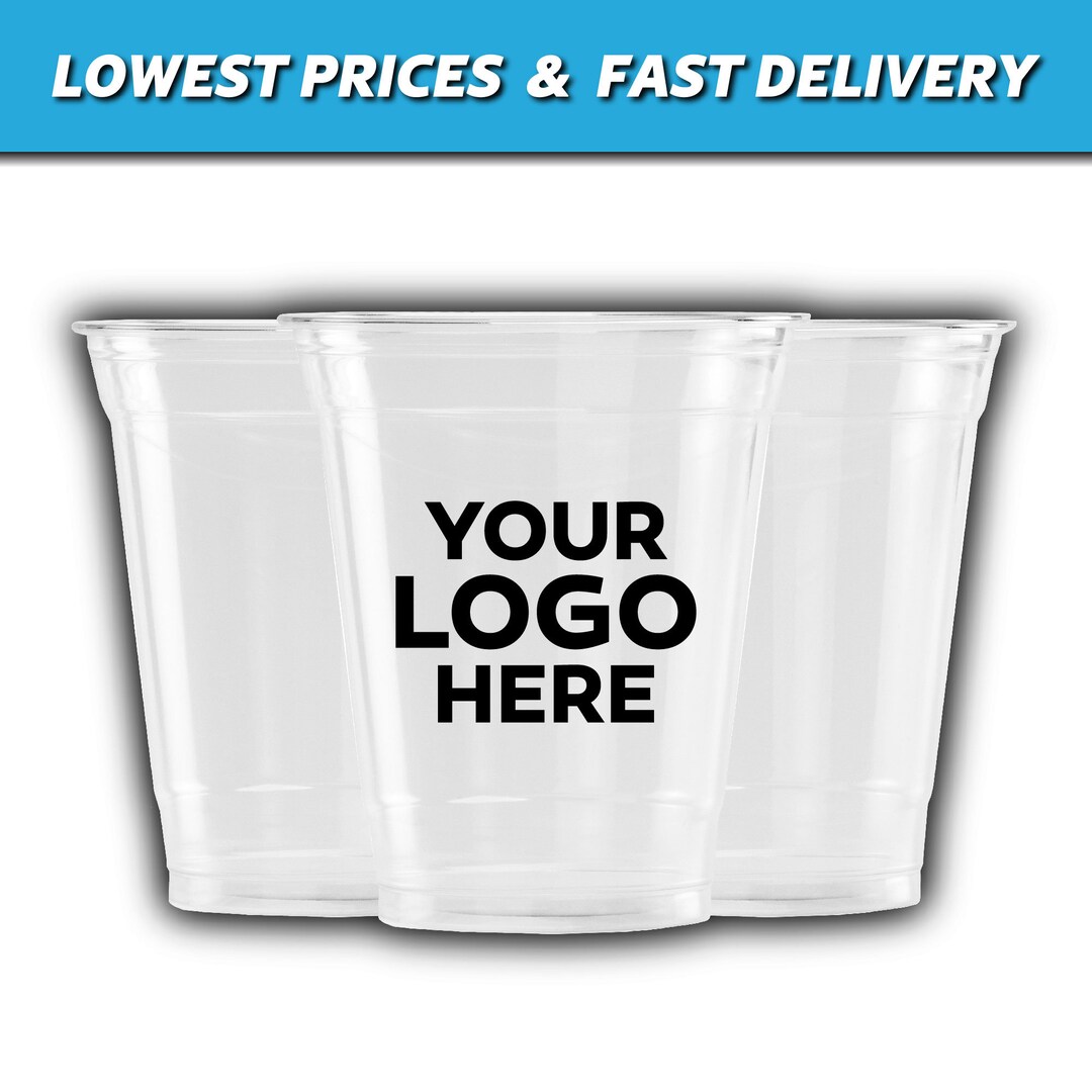 Custom Printed Soft Clear Plastic Cups, Wedding Disposable Cups
