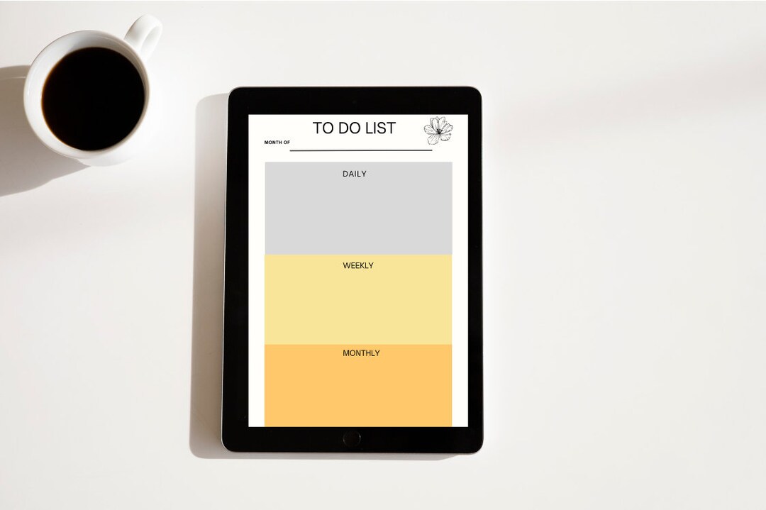 Minimal Modern to Do List Template Planner Downloadable PDF - Etsy