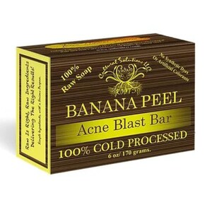 Yadain Signature 100% Cold Processed, Raw Bar Soap: BANANA PEEL (6oz)