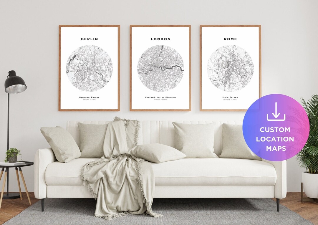 Custom Digital Download Map Prints - Il 1080xN.5688262603 36sd 