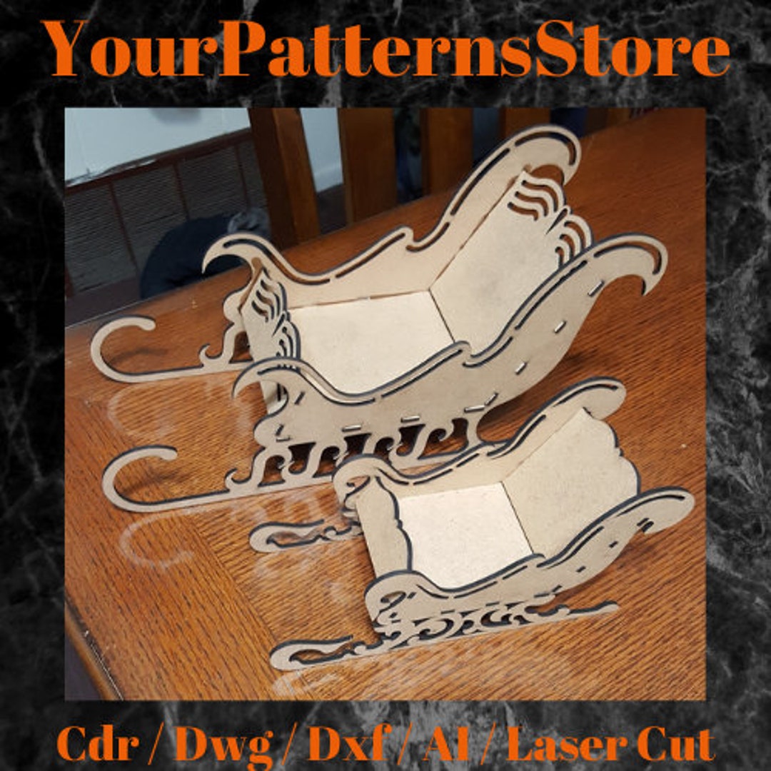 Buy Sledge Laser Cut File Engrave Files Dxf / Cdr / Dwg / Puzzle Online