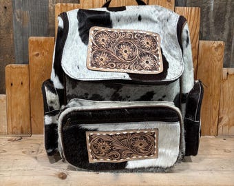 Western Cowhide/Tooled Backpacks!