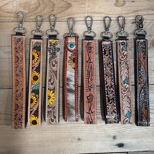 Genuine Tooled Keychain Wristlets!