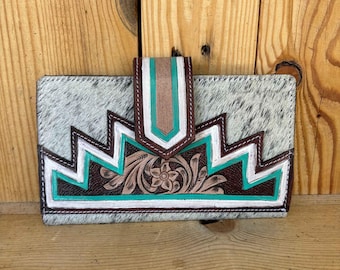 Aztec Cowhide Wallet! - Etsy