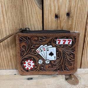 Carteira para cartão de crédito/moedas Poker 777!