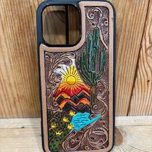 Tooled Leather Iphone 16 PRO MAX Phone Cases!