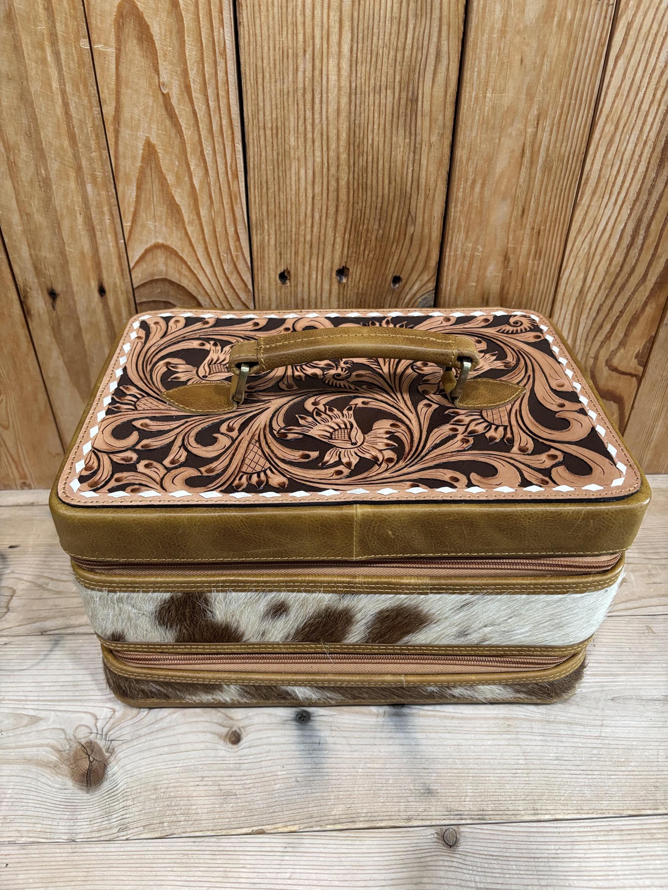 Gorgeous Cowhide/Tooled Leather Jewelry Boxes!