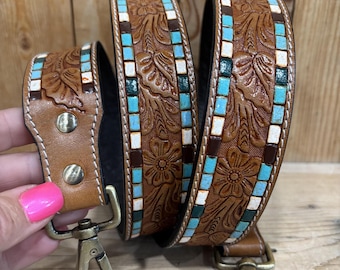 Tooled Leather Purse Straps!