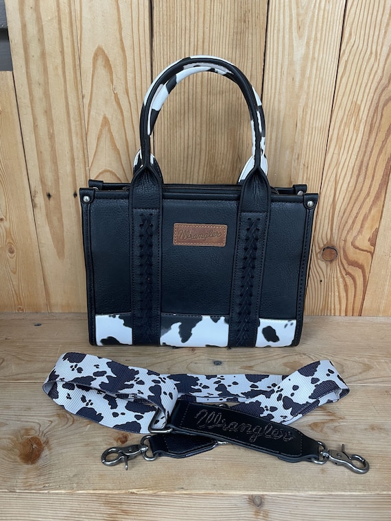 Other Stories - Petit tote bag en cuir à imprimé vache duveteux