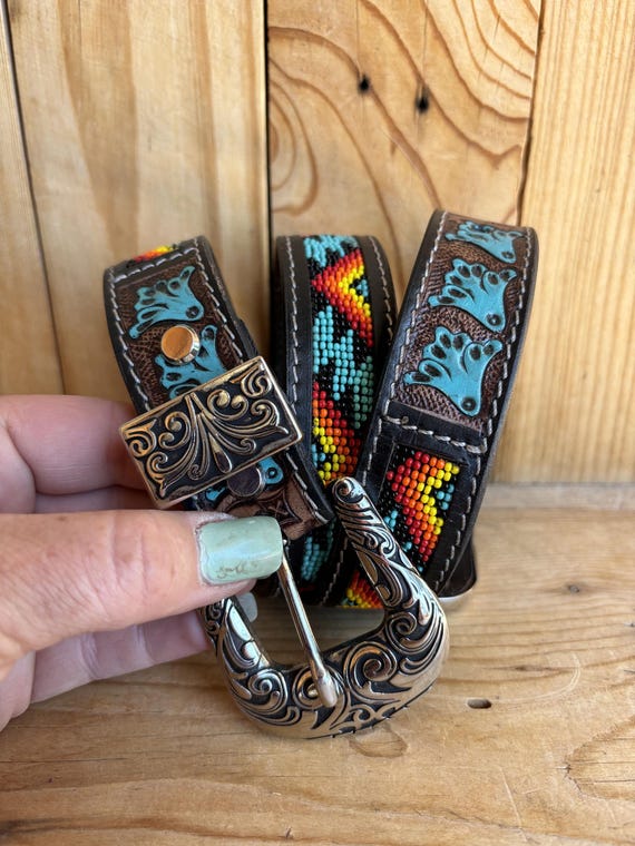 Beaded woman’s belt. idealway Bohemian Shell Women Belt Wide Stretch Elastic  main image 3